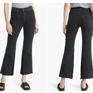 ASKK NY "The Geek" Flare Leg Jeans in Stone Size 30 NWT